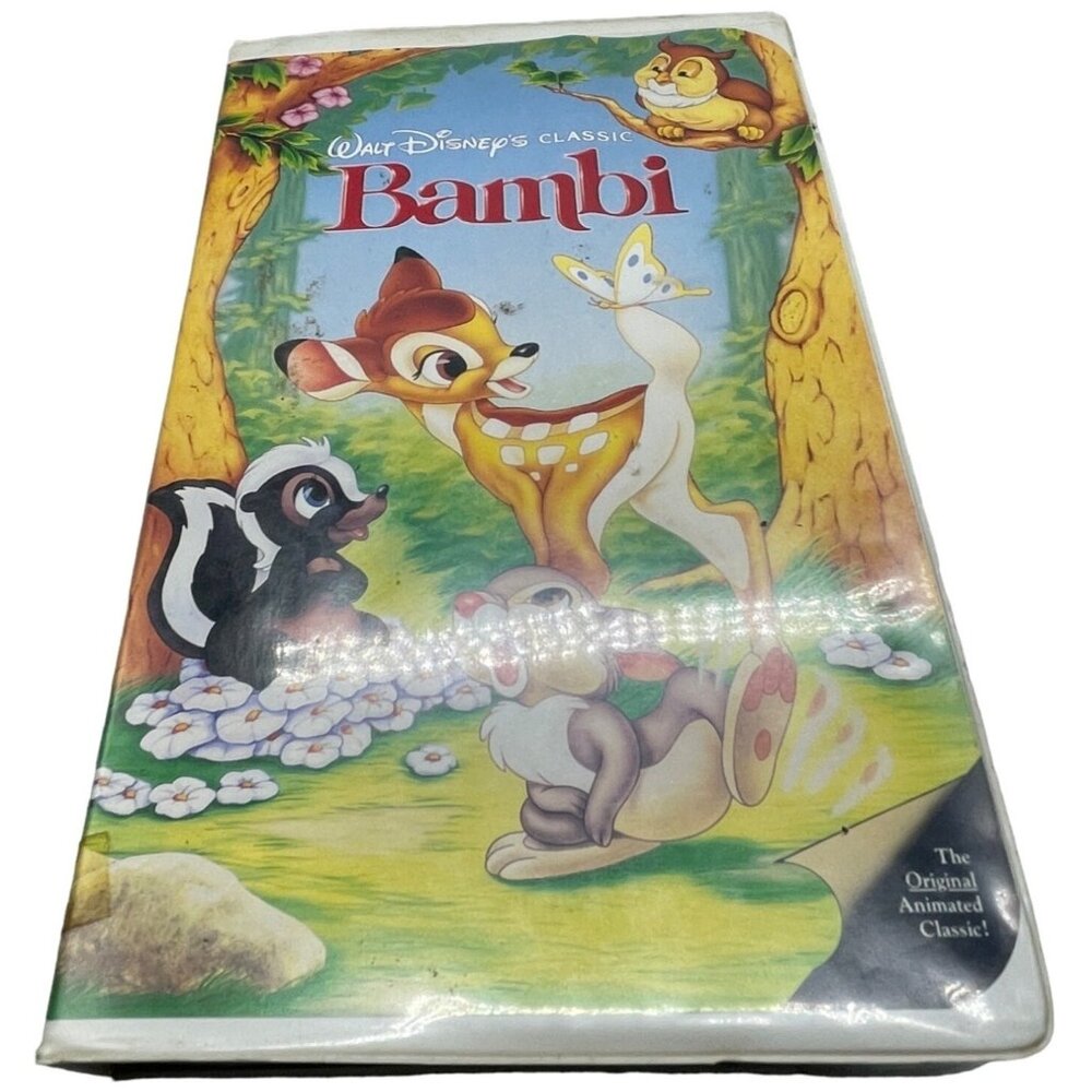 Walt Disney's Bambi VHS tape cartoon English diamond edition rated G READ